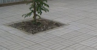 Качественная тротуарная плитка серого цвета в Спасске-Дальнем в октябре